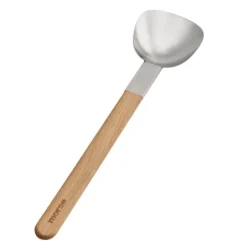 Vulcano wok redskap stekespade 39,5 cm stål/eik
