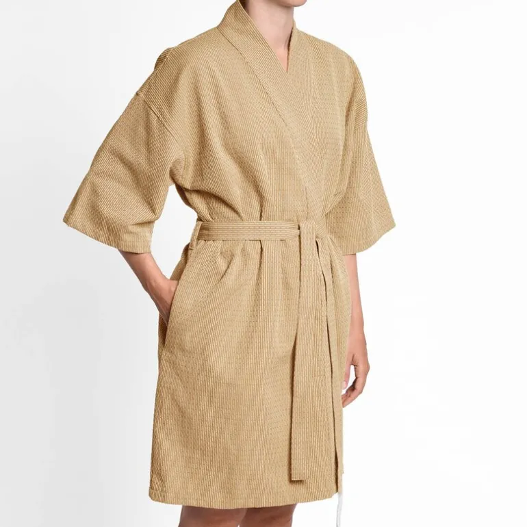 Wellness badekåpe S/M khaki
