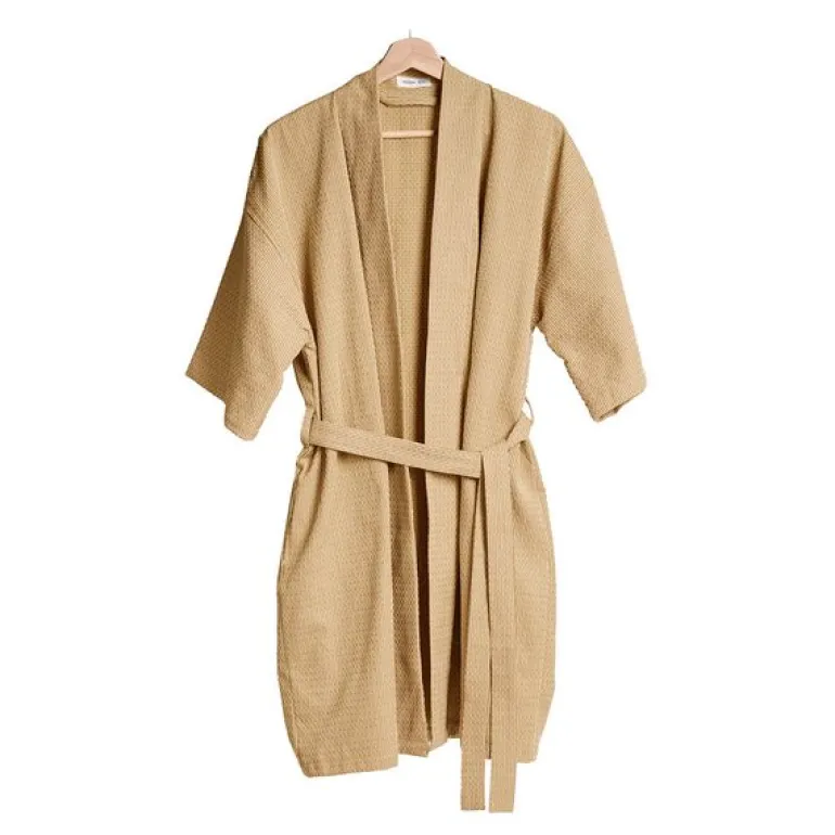 Wellness badekåpe S/M khaki