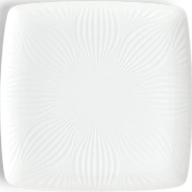 White Folia firkantet skål 30cm