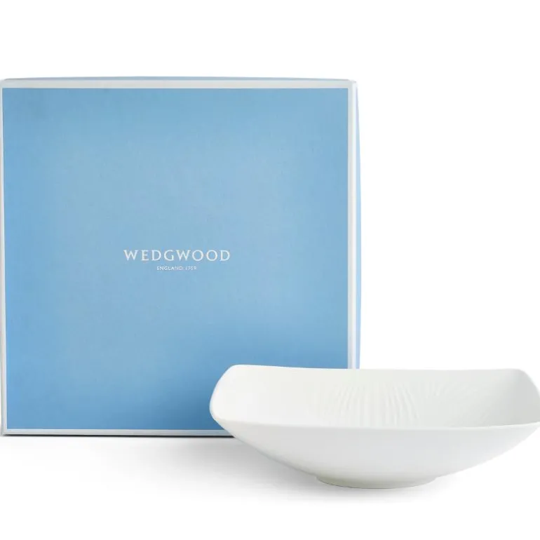 White Folia skulpturell skål 26 cm