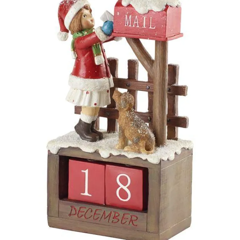 Winter Collage julekalender jente 12 cm