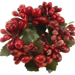 Winter Collage serviettring red berries
