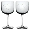 Winter Glow rødvinsglass med stjernedekor 2 stk 27 cl