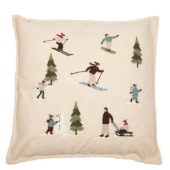 Winter putetrekk 48x48 cm offwhite