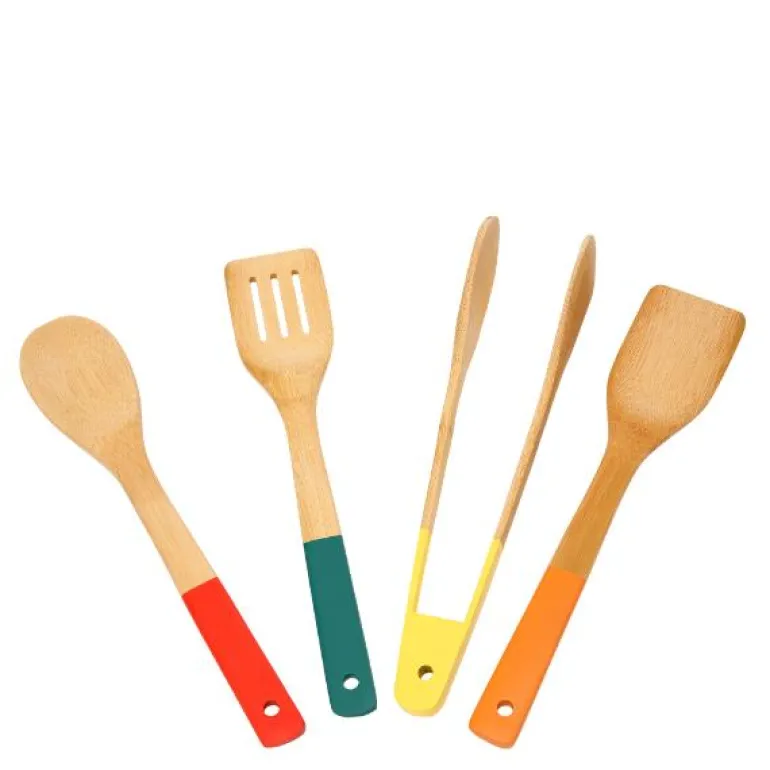 Wok redskapssett 4 deler bambus