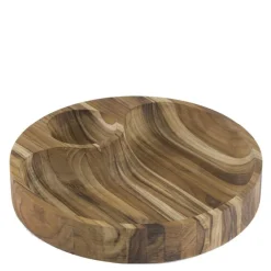 Wooden board bolle 31,5 cm teak