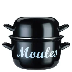 World of flavours blåskjellgryte stor 24 cm svart