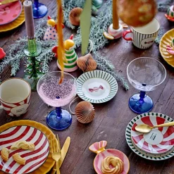 Yule krus 38 cl 2 stk natur/julemotiv