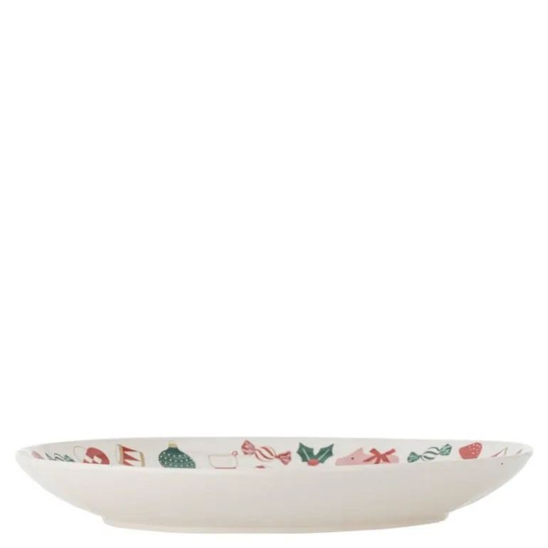 Yule serveringsfat rund 28 cm julemotiv