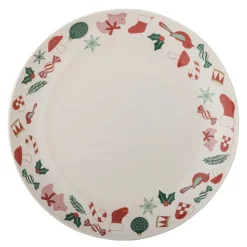 Yule serveringsfat rund 28 cm julemotiv