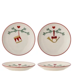 Yule tallerken 16 cm 2 stk julemotiv
