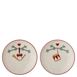 Yule tallerken 16 cm 2 stk julemotiv