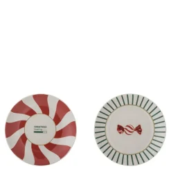 Yule tallerken 12,5 cm 2 stk julemotiv
