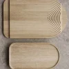 Zen skjærebrett 40x25x2 cm eik